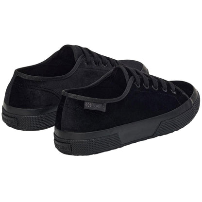Total Black - Back - Superga Unisex Adult 2750 Velvet Trainers
