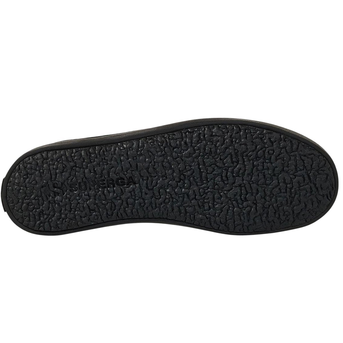 Total Black - Side - Superga Womens-Ladies 2441 Velvet Ballerina Flats