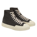 Volcano Grey-Off White - Front - Superga Mens 2433 Works Flesh Out Suede High Top Trainers