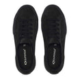 Full Black - Side - Superga Womens-Ladies Flesh Out Suede Trainers