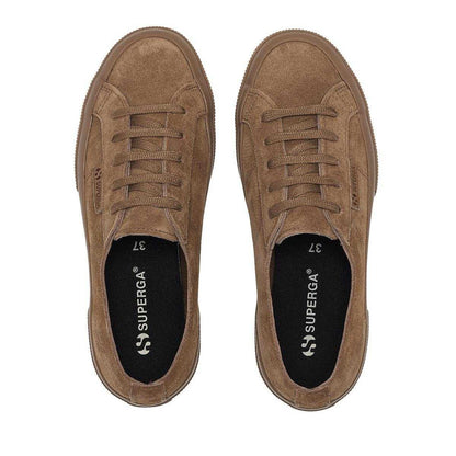 Caribou - Side - Superga Womens-Ladies Flesh Out Suede Trainers