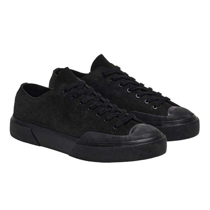 Full Black - Back - Superga Womens-Ladies Flesh Out Suede Work Trainers