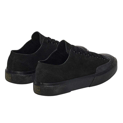 Full Black - Side - Superga Womens-Ladies Flesh Out Suede Work Trainers