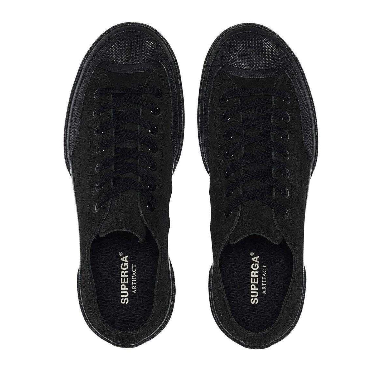 Full Black - Lifestyle - Superga Womens-Ladies Flesh Out Suede Work Trainers