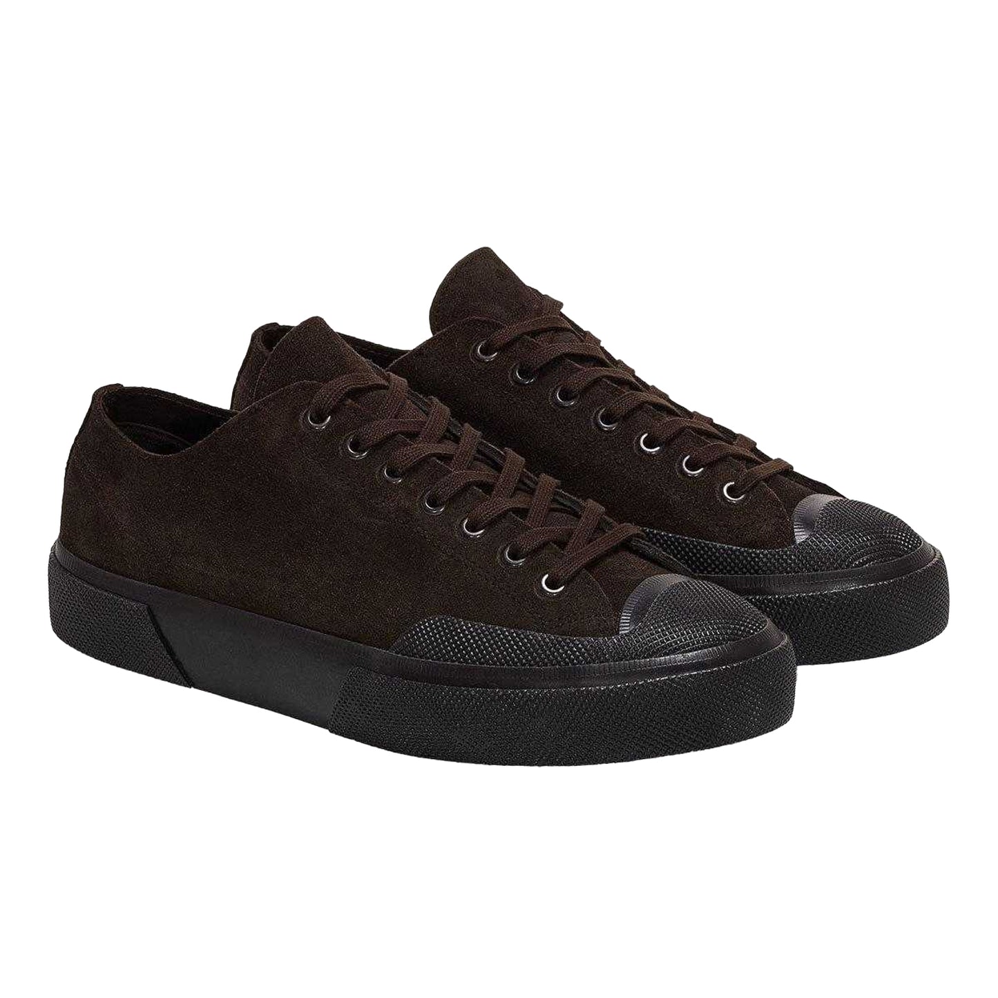 Coffee - Front - Superga Womens-Ladies Flesh Out Suede Work Trainers