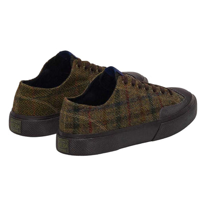 Green-Dark Brown - Back - Superga Unisex Adult 2432 Works Patchwork Wool Trainers