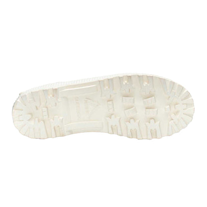 White Avorio-Beige - Lifestyle - Superga Womens-Ladies 2469 Alpina Wave Grosgrain Ankle Boots