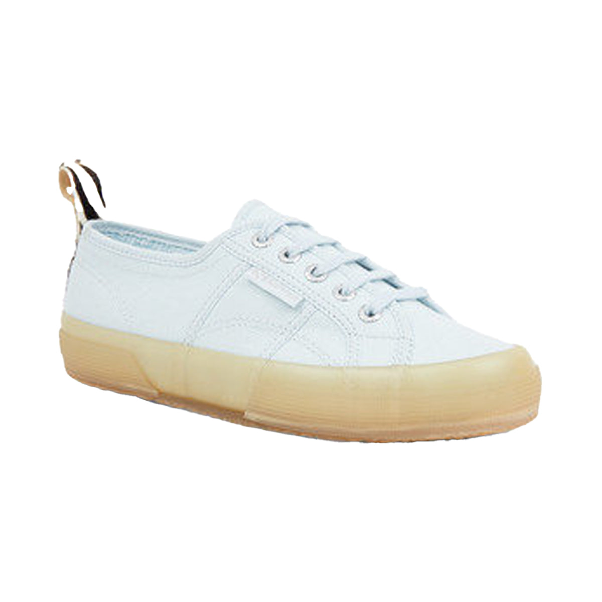Light Blue - Front - Superga Unisex Adult 2750 Cotu Zebra Print Trainers