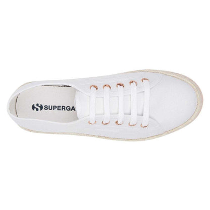 White-Rose Gold - Lifestyle - Superga Womens-Ladies 2790 Cotrope Trainers