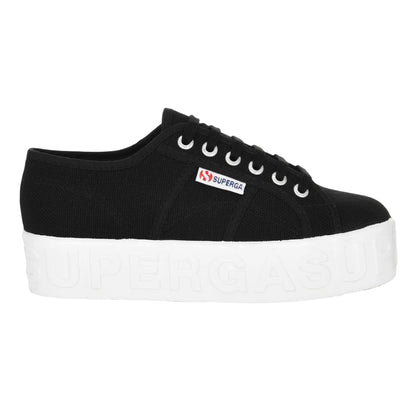 Black - Lifestyle - Superga Womens-Ladies 2790 Logo Trainers