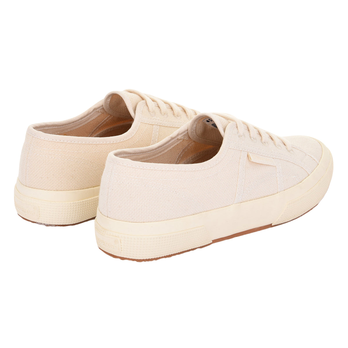 Natural Beige - Back - Superga Womens-Ladies 2750 Organic Cotton Trainers