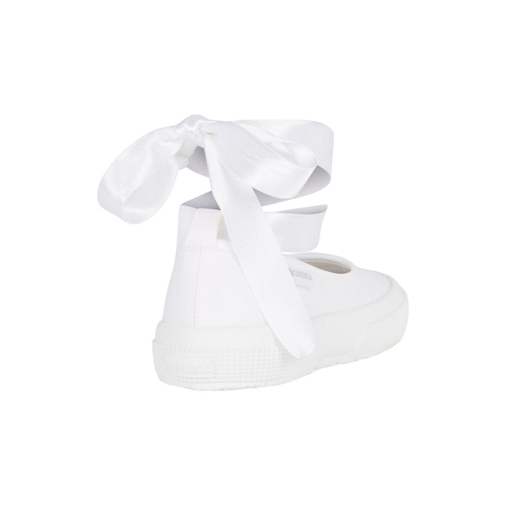 White - Back - Superga Childrens-Kids 2259 Ballerina Trainers