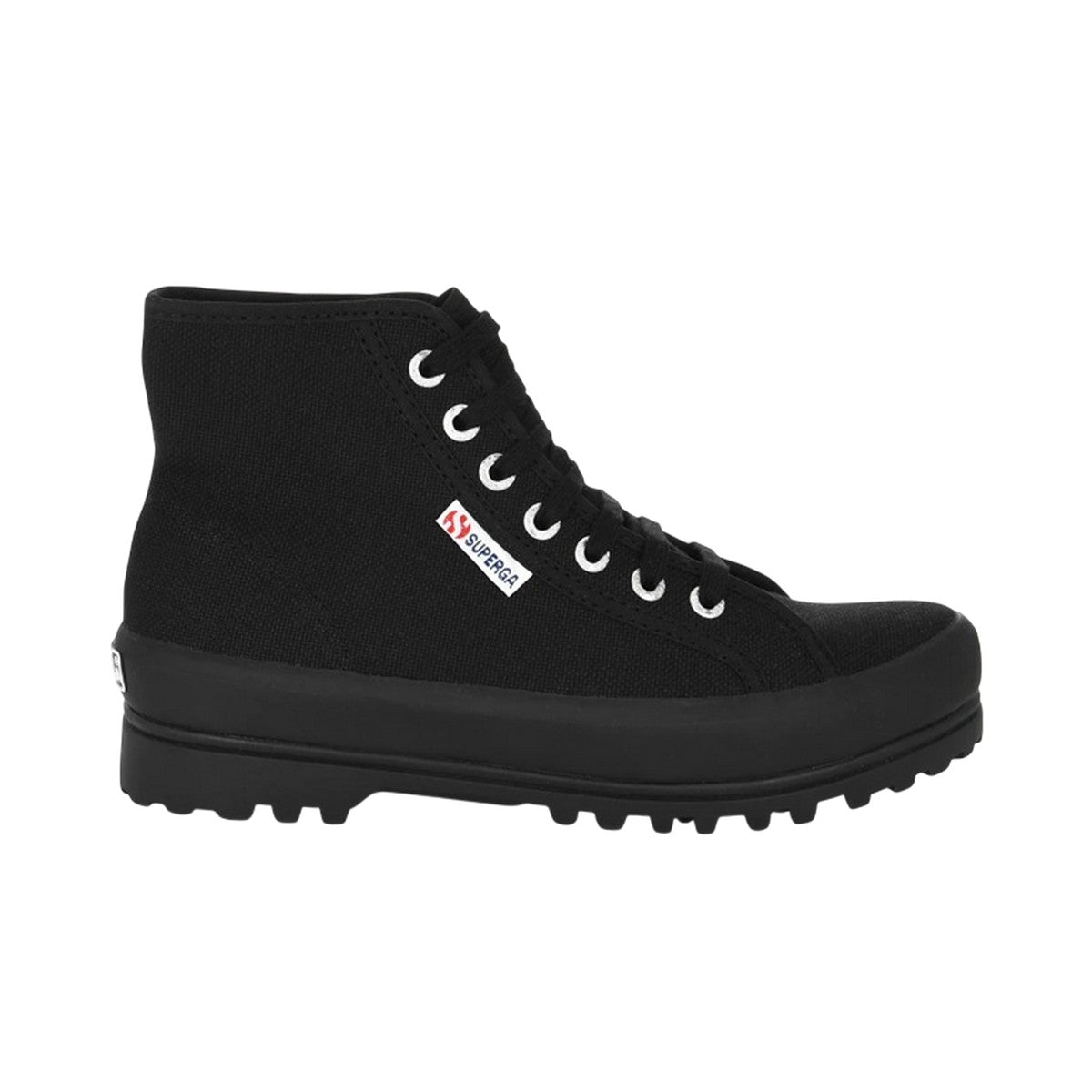 Black - Side - Superga Womens-Ladies 2341 Aplina Trainers