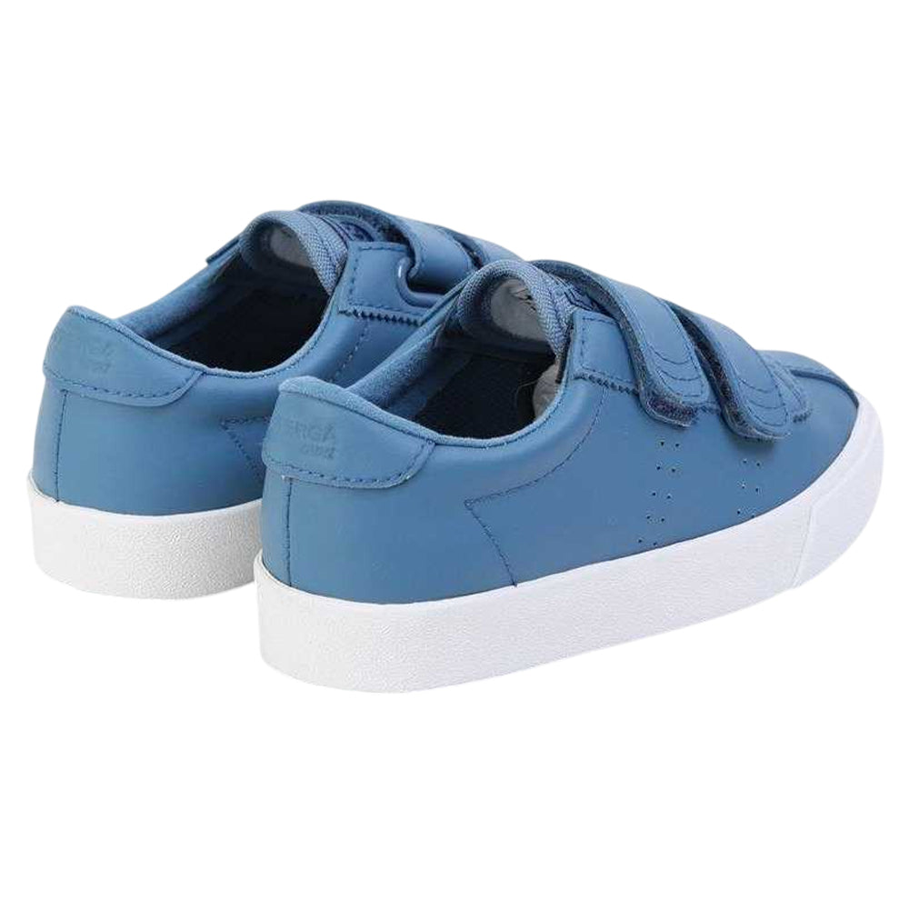 Light Cobalt Blue - Back - Superga Childrens-Kids 2843 Club S Action Leather Trainers