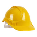 Yellow - Front - Blackrock 6 Point Safety Helmet