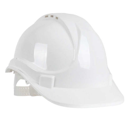White - Front - Blackrock 6 Point Safety Helmet