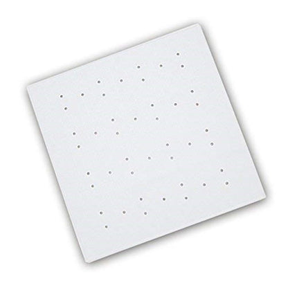 White - Front - Blue Canyon Square Rubber Shower Mat