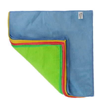 Multicoloured - Front - Streetwize Microfibre Cleaning Cloths (Pack of 10)