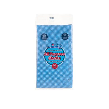 Blue - Front - Minky Cleaning Cloths (Pack of 10)