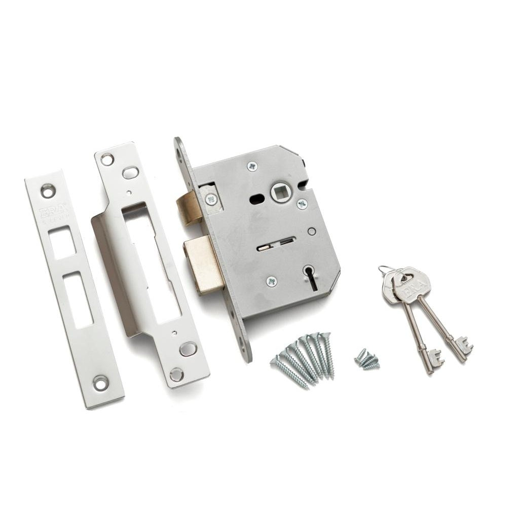 Chrome - Front - Era Viscount Mortice Sash Lock