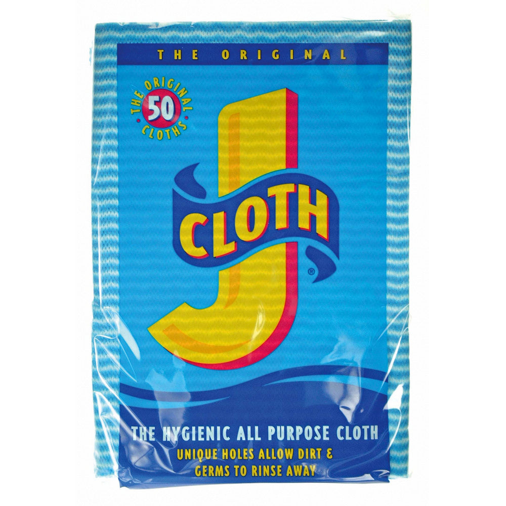 Blue - Back - J Cloth Cleaning Cloths (Pack of 50)