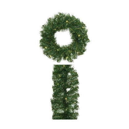 Green - Side - Kaemingk Rovinj Christmas Pre-Lit Tree (Pack of 4)