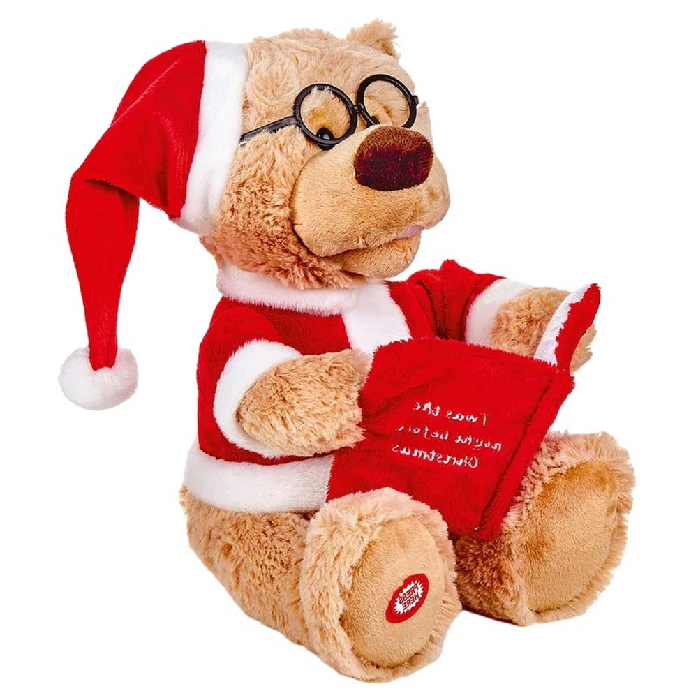 Brown-Red-White - Back - Premier Story Telling Christmas Teddy Bear