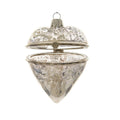 Silver - Front - Kaemingk Antique Glass Heart Christmas Tree Decoration (Pack of 18)