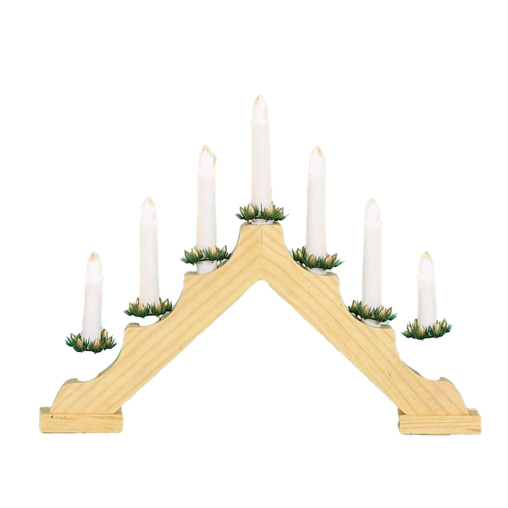 Sandlewood-White-Green - Front - Premier LED Candle Bridge