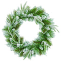 Green-Silver - Front - Premier Fairmont Christmas Fir Wreath