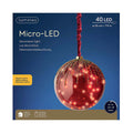 Red - Back - Kaemingk Bauble Light Decoration