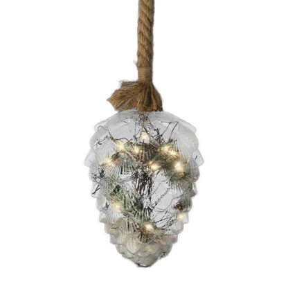 Warm White - Front - Lumineo Pinecone Light Decoration
