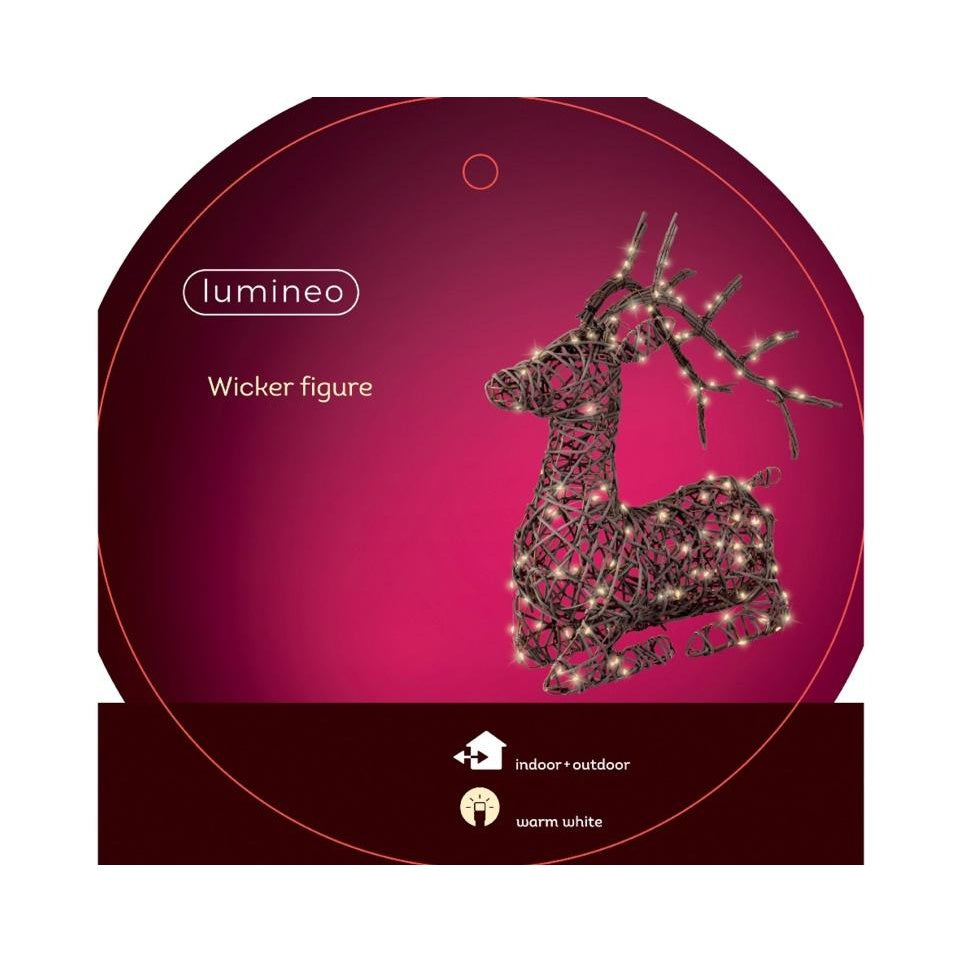 Dark Brown - Lifestyle - Lumineo Reindeer LED Christmas Decoration