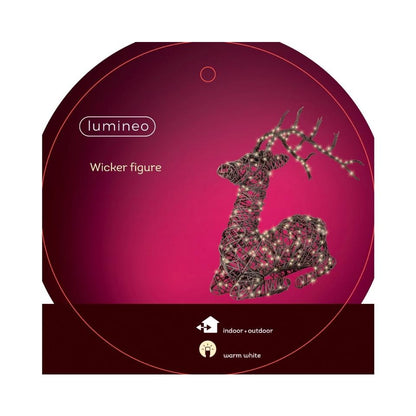 Dark Brown - Pack Shot - Lumineo Reindeer LED Christmas Decoration
