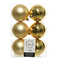 Light Gold - Back - Kaemingk Shatterproof Plain Bauble (Pack of 6)