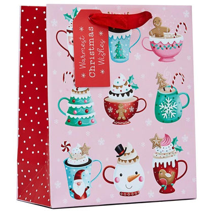 Pink-Red - Side - Partisan Festive Mug Christmas Treat Bag