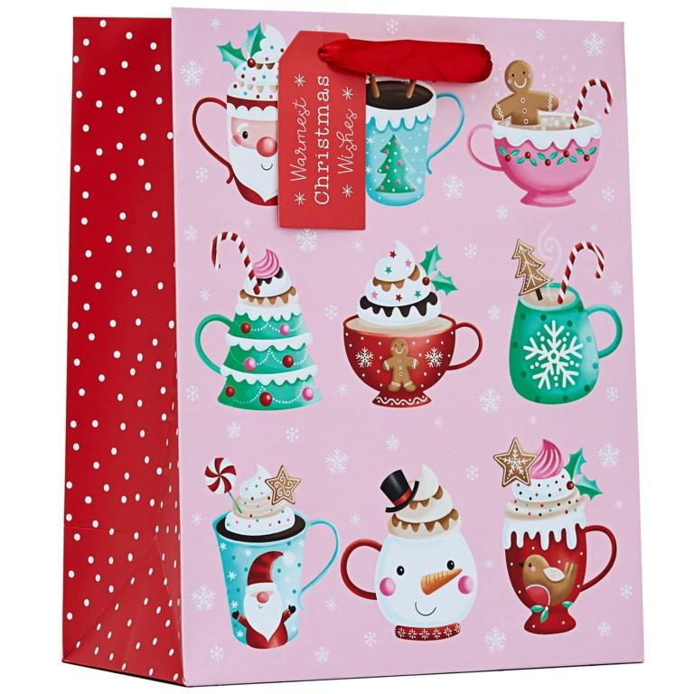 Pink-Red - Lifestyle - Partisan Festive Mug Christmas Treat Bag