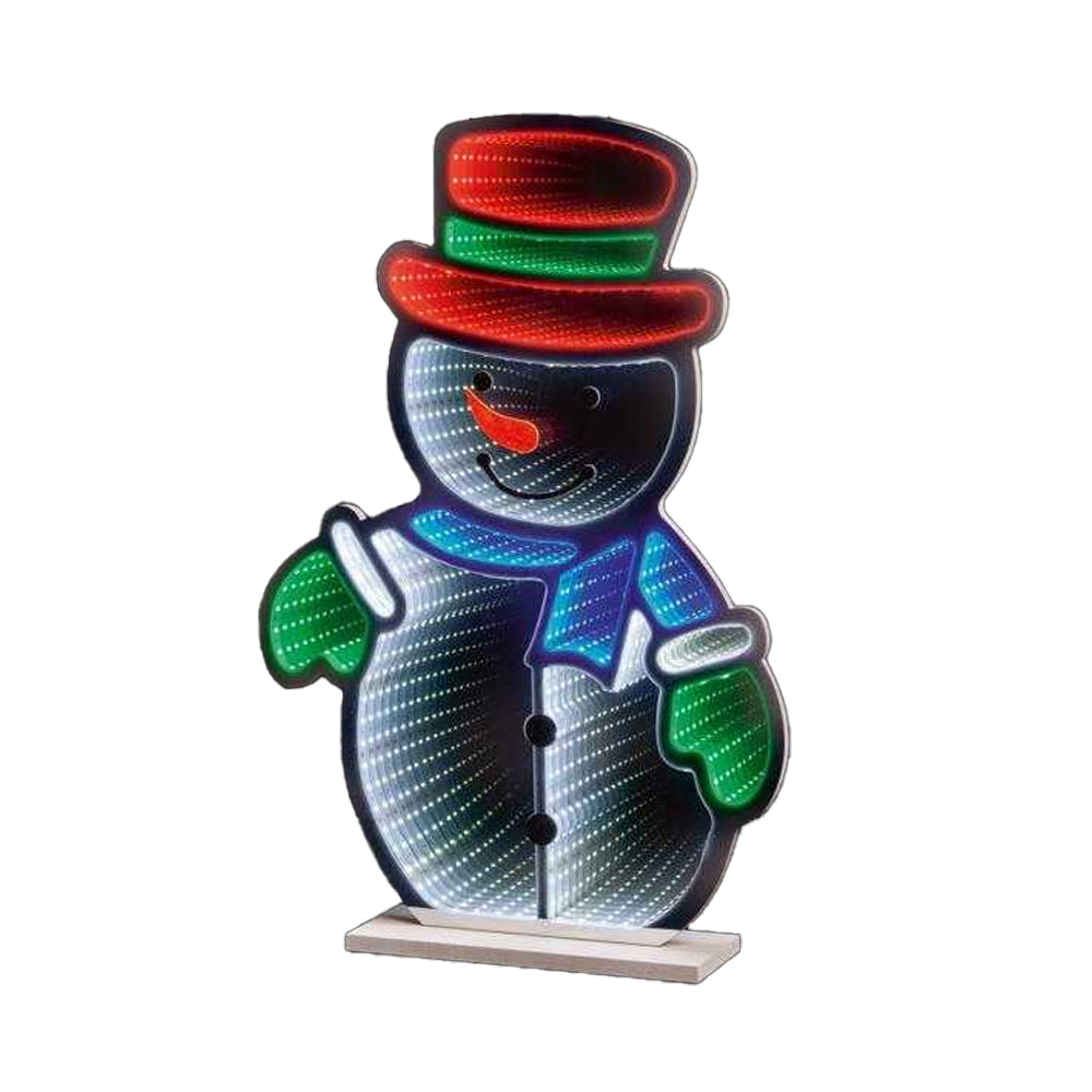 Multicoloured - Front - Premier Snowman Christmas Decoration (UK Plug)
