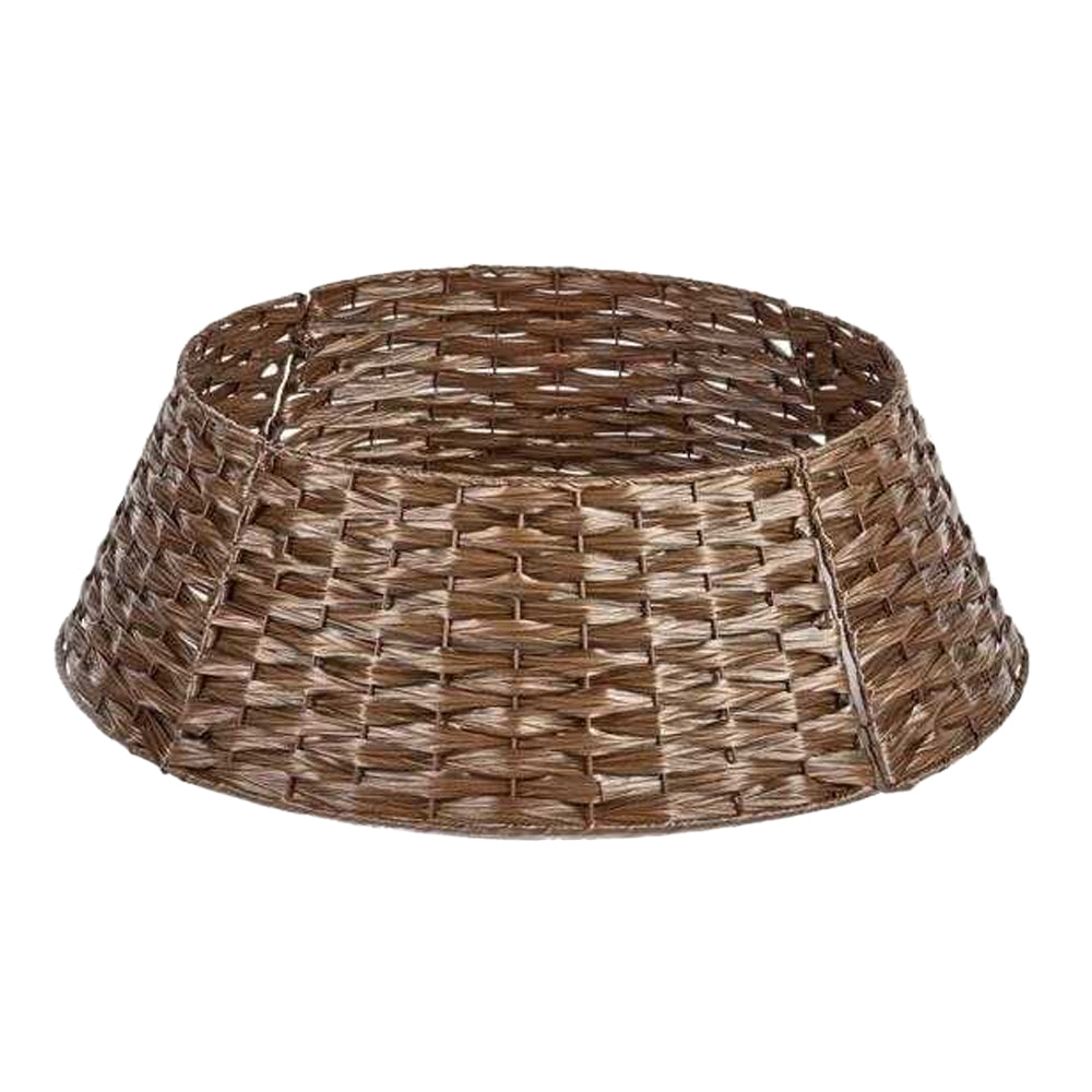 Brown - Front - Premier Rattan Christmas Tree Skirt