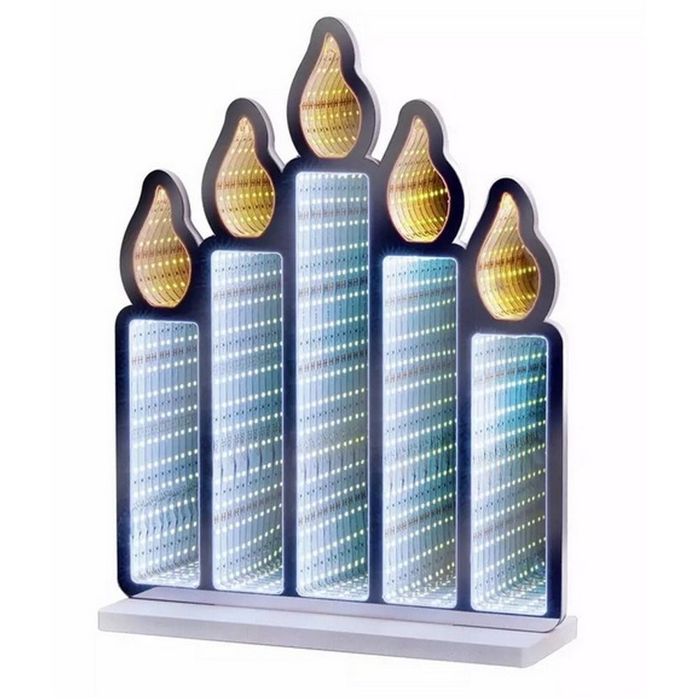 White-Yellow - Front - Premier Candle LED Christmas Decoration
