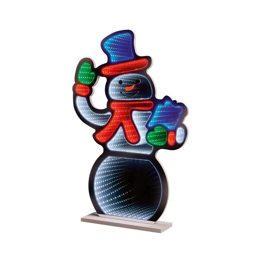 Multicoloured - Front - Premier Snowman LED Christmas Decoration (UK Plug)