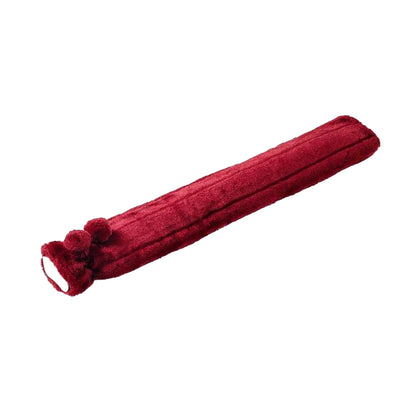 Mink-Burgundy - Front - Casa Long 2L Hot Water Bottle And Cover