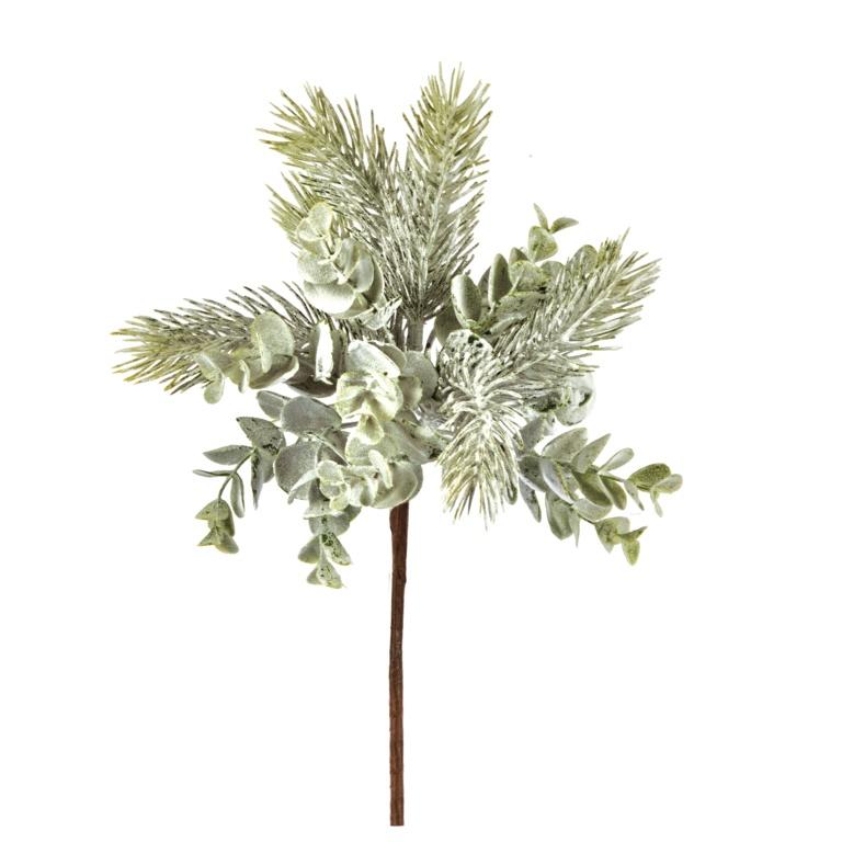 Green - Front - Premier Eucalyptus Christmas Tree Pick