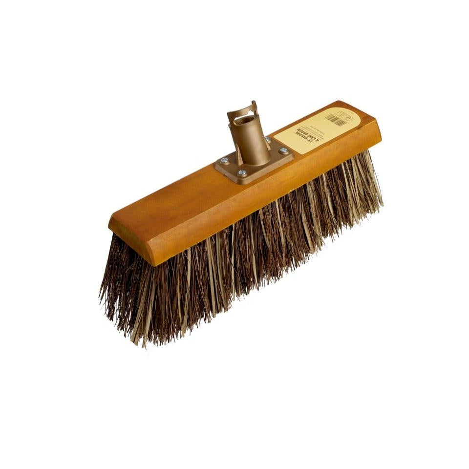 Brown - Front - Groundsman Bassine-Cane Broom Head
