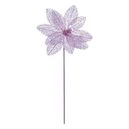 Lilac - Front - Premier Poinsettia Christmas Decoration