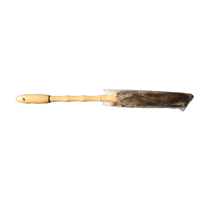 Brown - Back - Groundsman Bamboo Ostrich Feather Duster