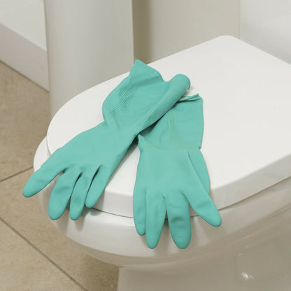 Blue - Close up - Marigold Adults Unisex Bathroom Gloves