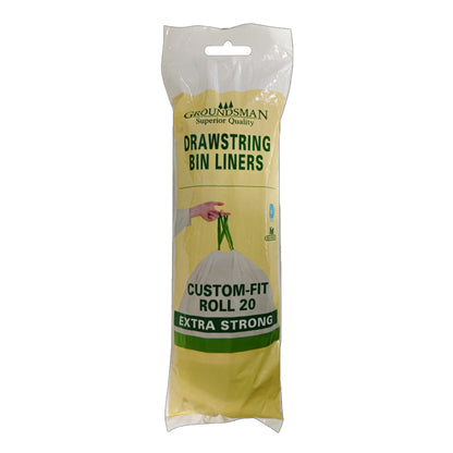 White-Green - Front - Groundsman Swing Bin Liners (Pack of 20)
