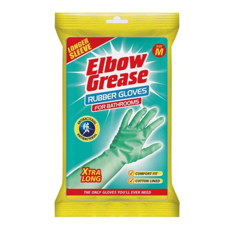 Aqua - Back - Elbow Grease Antibacterial Cleaning Gloves