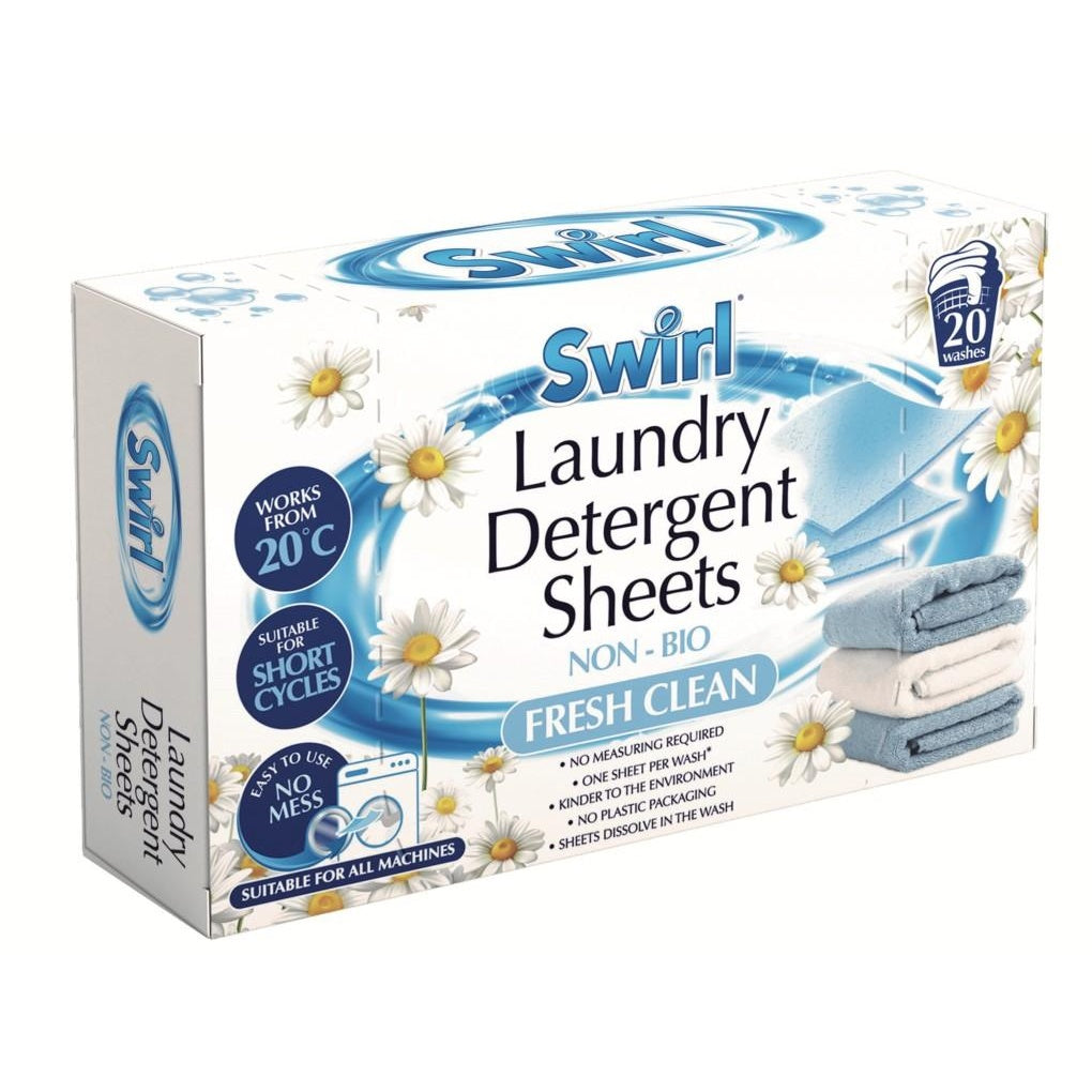 White - Front - Swirl Dryer Sheets (Pack of 20)